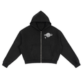 Fleece Zip-Up Boxy Hoodie