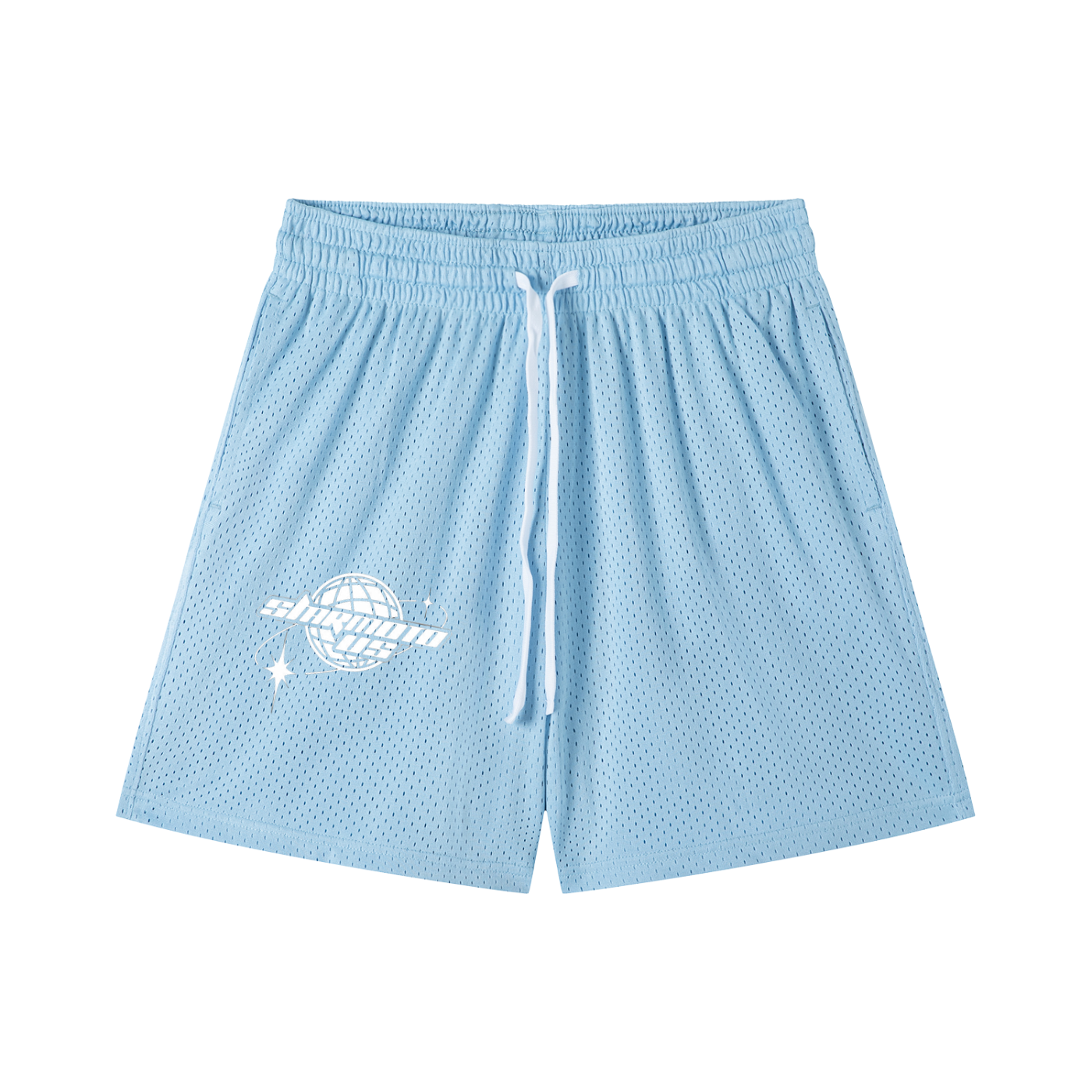 Mesh Drawstring Shorts