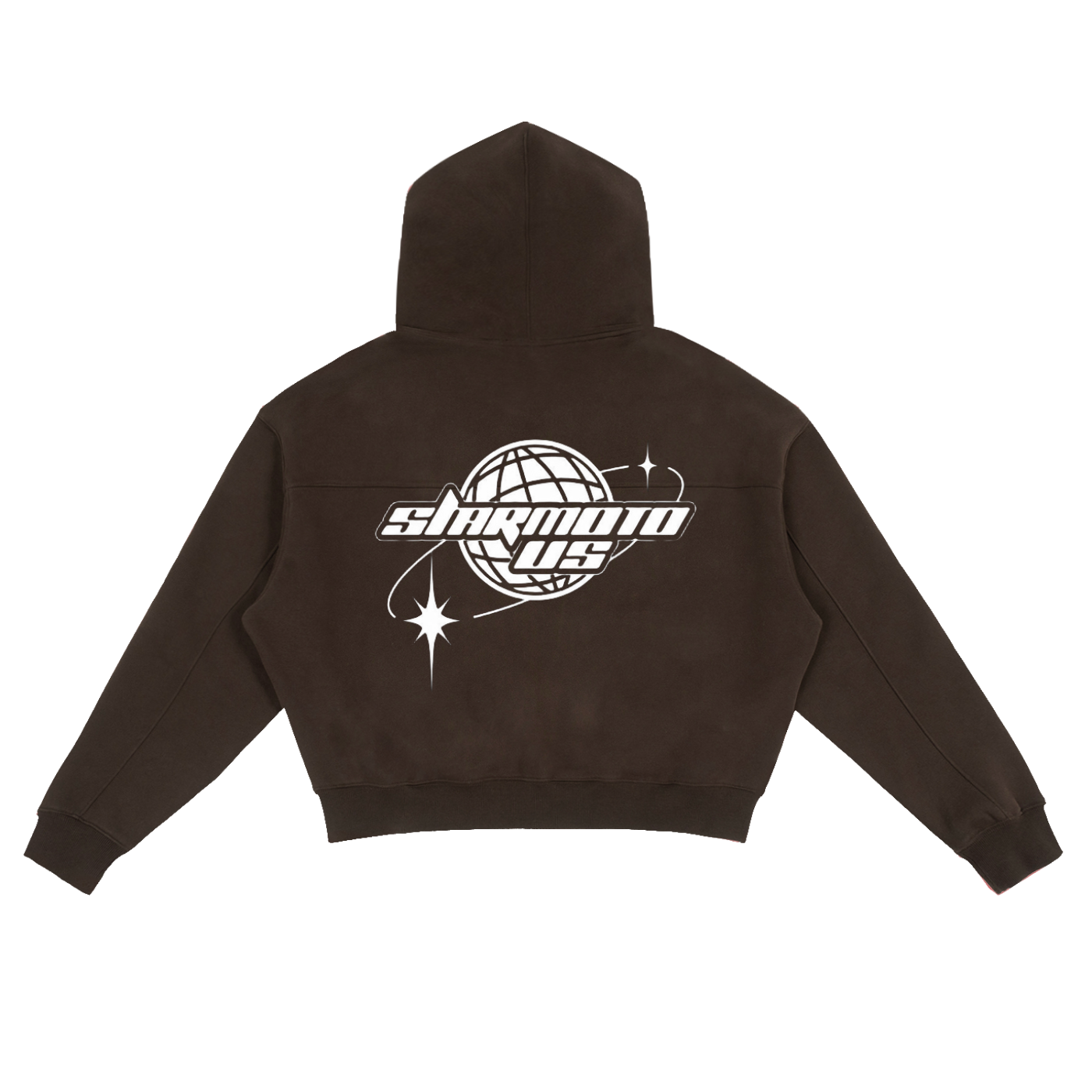 Fleece Zip-Up Boxy Hoodie