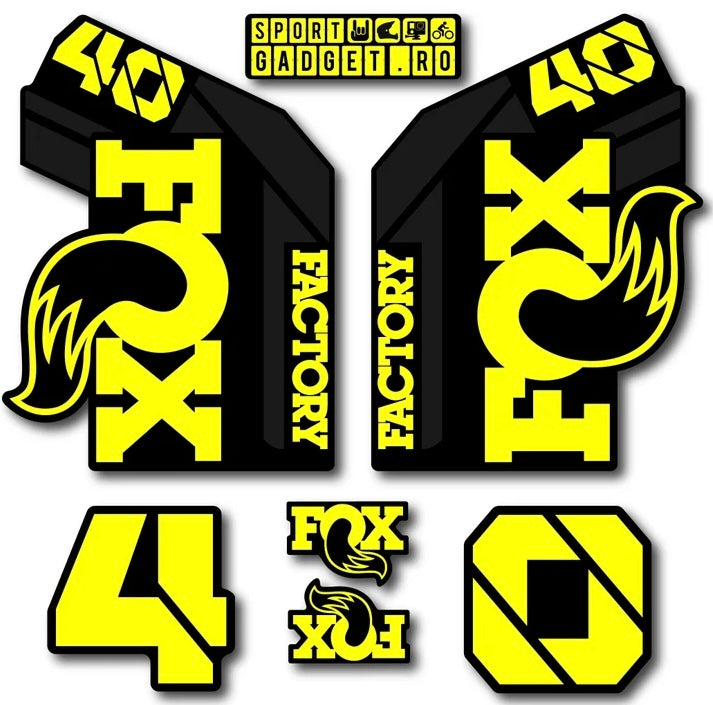 Fox 40 fork decals