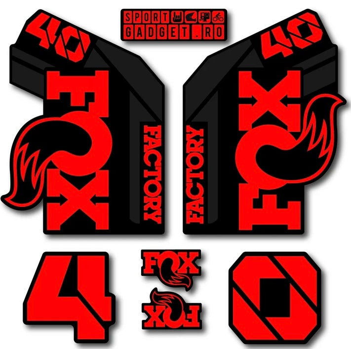 Fox 40 fork decals