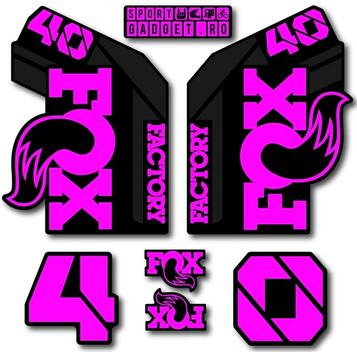 Fox 40 fork decals