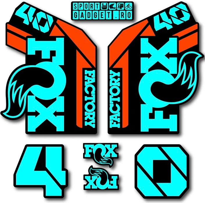 Fox 40 fork decals