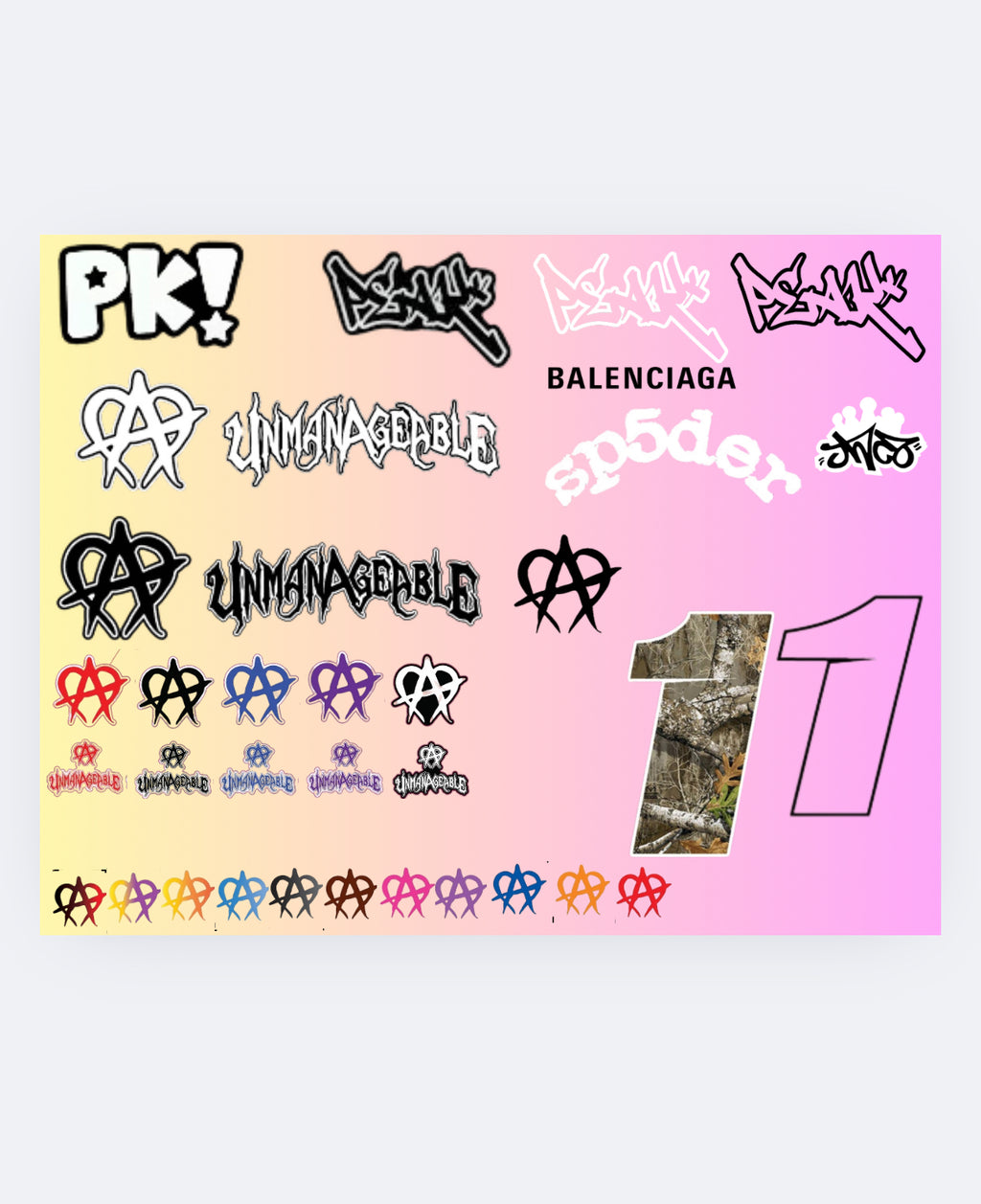 Custom Motocutz decal(add logos and colors you want in the note section in the cart)￼
