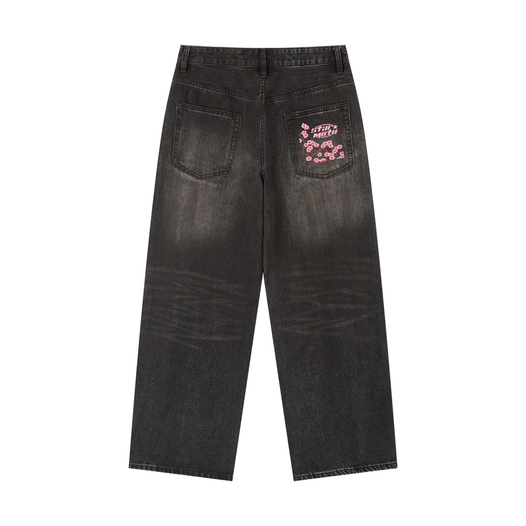 Vintage Wash Heavyweight Denim Jeans